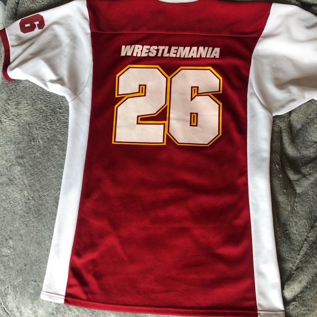Authentic Wwe Official Wrestlemania 26 Football Jersey 2010